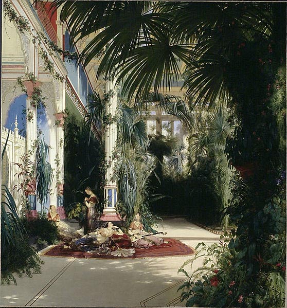 The Interior of the Palm House on the Pfaueninsel Near Potsdam